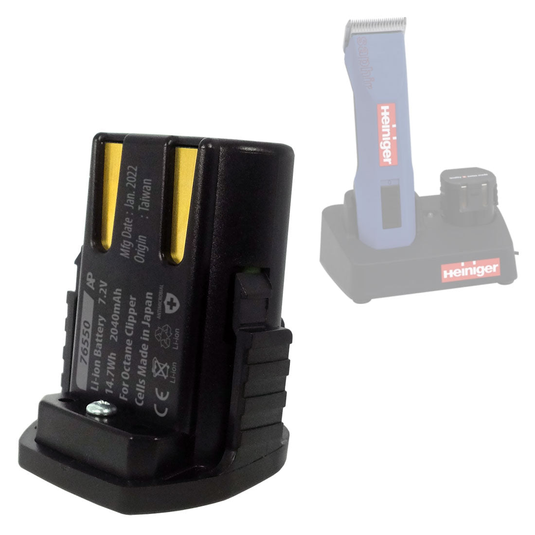 Battery Upgrade for Heiniger Saphir & Orion Cordless Hair Clippers. 28% Higher Capacity