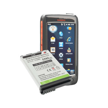 Honeywell Dolphin 70e, 75e and 70E-L00: Replacement Extended Battery. 3340 mAh