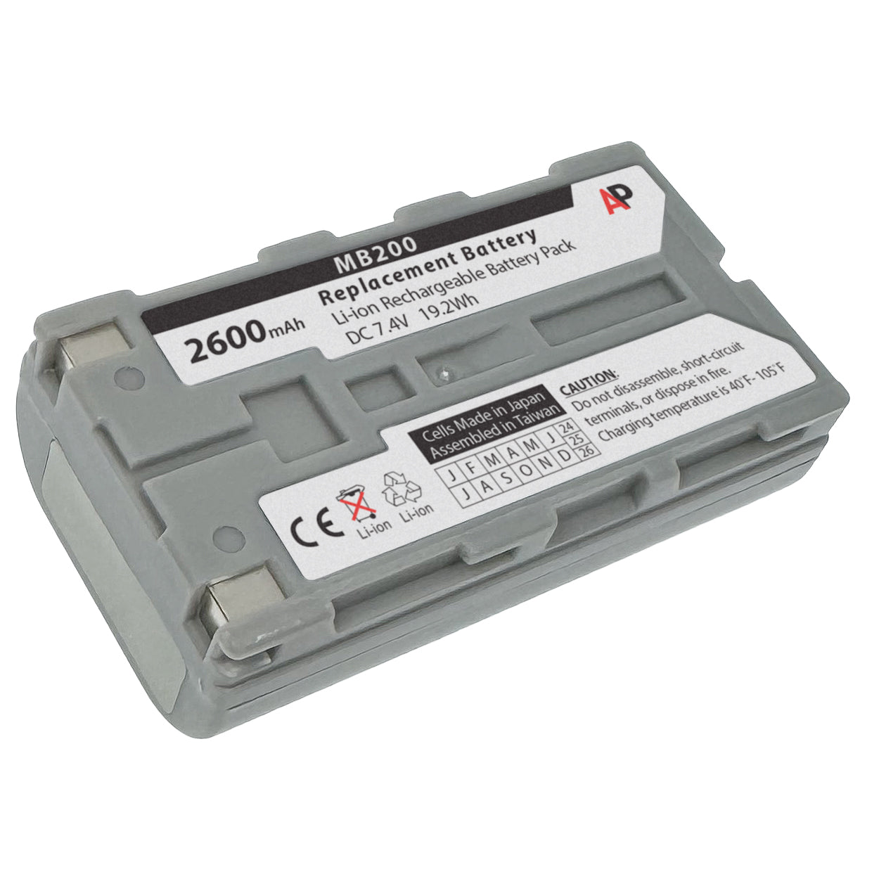 Sato MB200 and MB200i Barcode Printers: Replacement Battery. 2600 mAh
