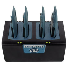 Transformer 4-Bay Battery Charger for Ascom d62 and i62 Batteries.  Power Supply Included