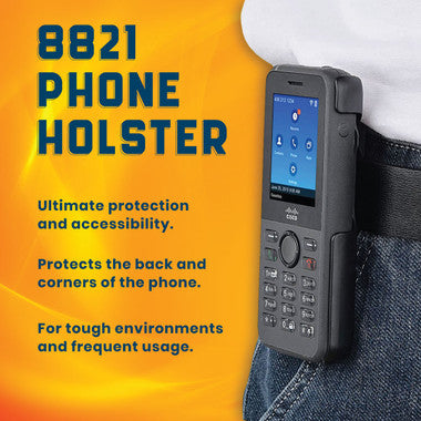 Cisco 8821 Phones Plastic Holster with Swivel Belt Clip