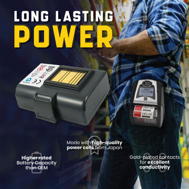 Zebra QLn320 (HC), QLn220 (HC), ZQ500, ZQ510, ZQ520, ZQ610, ZQ620 Printers: Replacement Battery