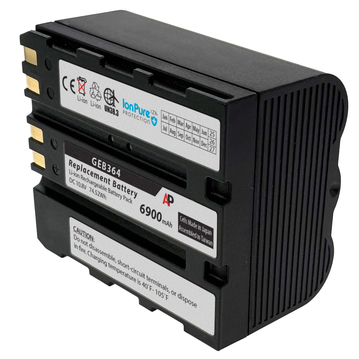 Replacement battery for Leica RTC360 Scanners and TS03/07/10  Flexline Total Stations.  GEB364