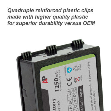 6020, 6030, 8020, 8030, LTB100...BPL200 Extended Capacity Replacement Battery