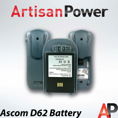 Ascom d62 Phone. Replacement Battery. 1300 mAh