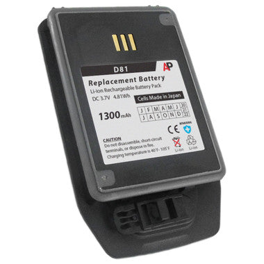 Ascom d81 Phone. Replacement Battery. 1300 mAh