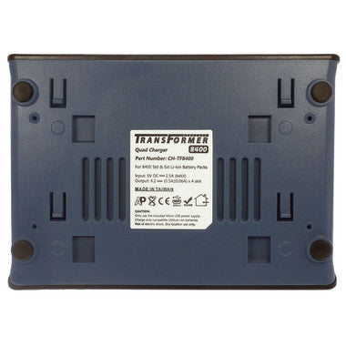 Transformer 4-Bay Battery Charger for Polycom / SpectraLink 8400 & 8440 Series Batteries