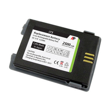 Ascom i75 Phone. Gray Extended Capacity Replacement Battery. 2500 mAh