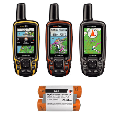 Replacement Battery for Garmin GPSMAP 64, 64s, 64st, and Oregon 600, 600t, 650, 650t.