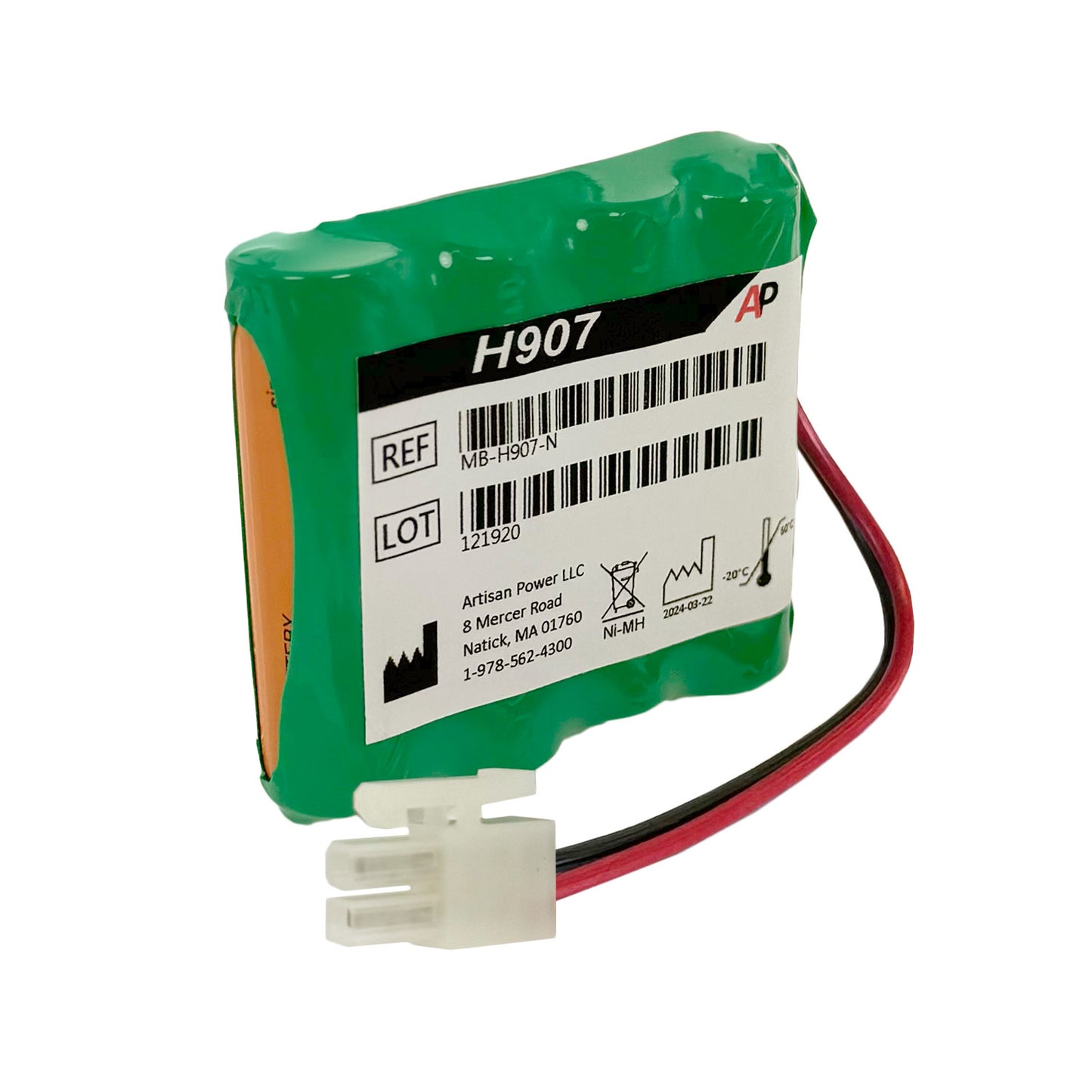 Replacement battery for Omron HEM907, HEM-907XL Blood Pressure Monitor