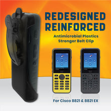 Cisco 8821 Phones 15 Pack of Plastic Holsters with Swivel Belt Clip
