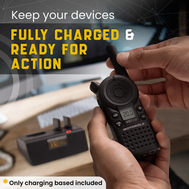 Transformer Charging Station for Motorola CLS Series: 1 Radio & 2 Batteries. Power Supply Included