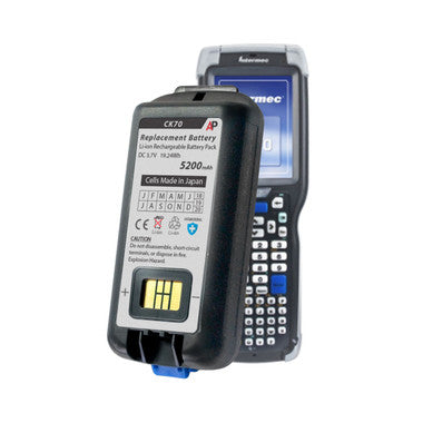 Intermec / Norand CK70 & CK71 Scanner. Replacement Battery. 5200 mAh (Extended Capacity)