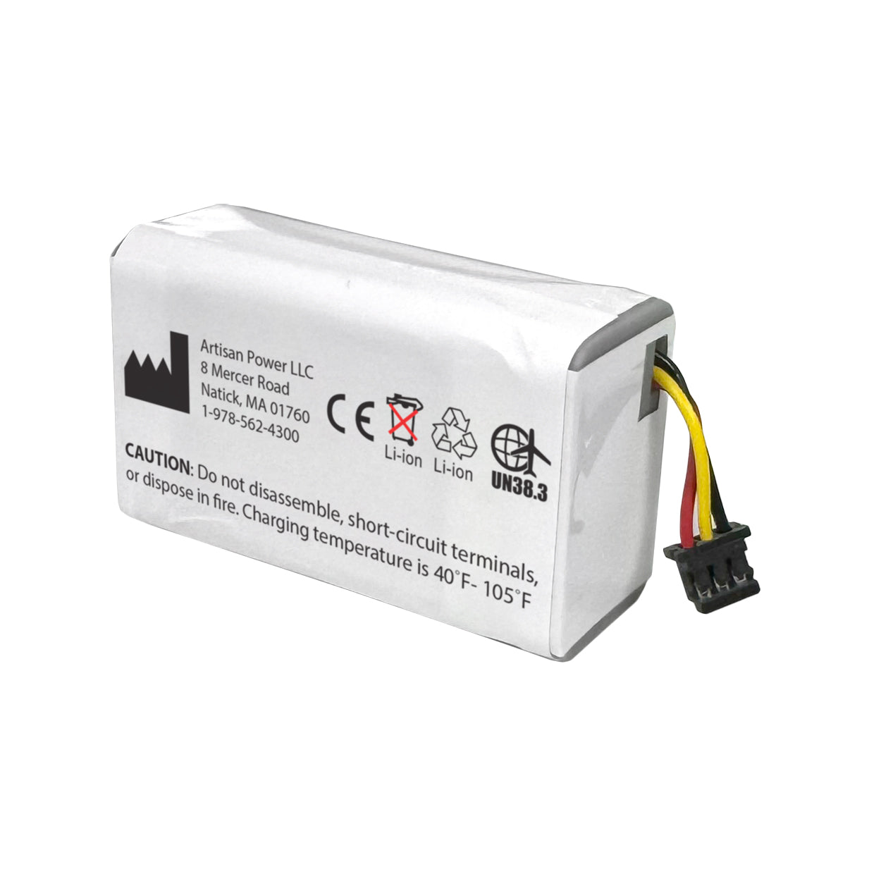Replacement battery for Eitan, Qcore, Sapphire Epidural Infusion Pump