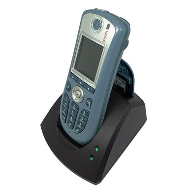 TransFormer Dual Charger for the Ascom d63 / i63 AND d62 / i62 phones. Charges 1 phone and 1 spare battery. Power Supply Included