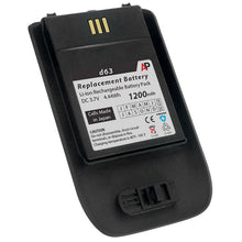 Ascom d63 Black Phone Replacement Battery. 1200 mAh