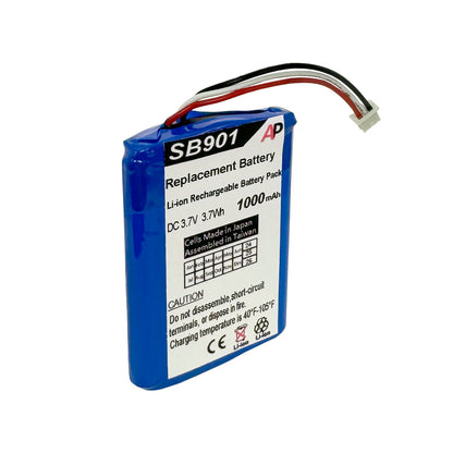 Replacement Battery for the Shure MXW1, MXW6, and MXW8 Microflex Wireless Systems Bodypack Transmitt