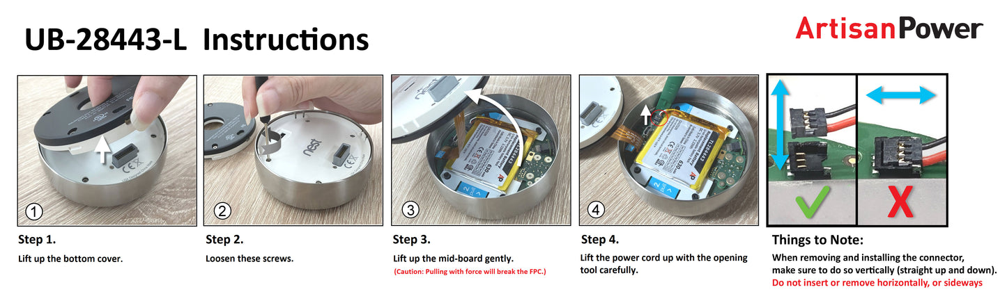 Replacement Battery for Nest 2nd and 3rd Generation Thermostats