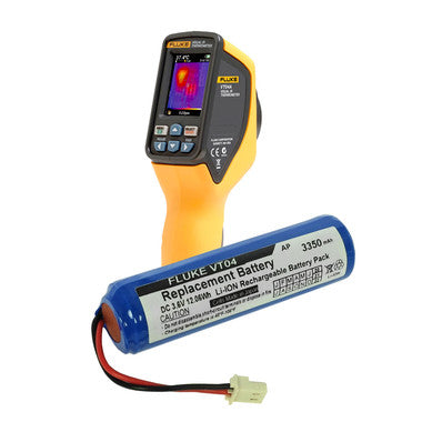 Fluke VT04 Visual Infrared Thermometer. Replacement Battery. Li-ion 3350 mAh