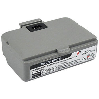 Zebra / Comtec RW220 and RW320 Printer: Replacement Battery. 2600 mAh