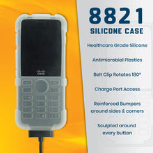 Cisco 8821 and 8821-EX Phones Silicone Case with Rotating Belt Clip