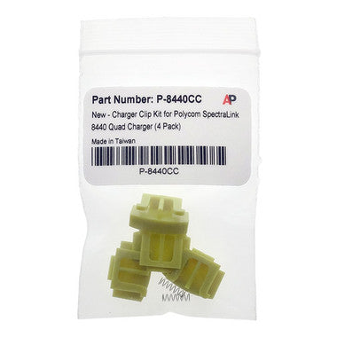 SpectraLink 8400 Quad Charger. Replacement Clips. 4 clips per package.