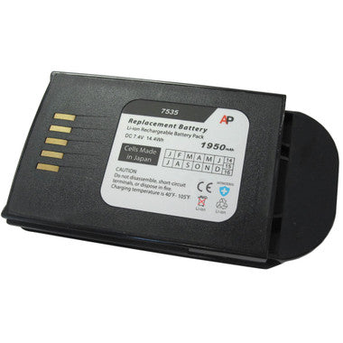 Psion / Teklogix 7535 and 7535 G2 Scanner. Replacement Battery. 1950 mAh