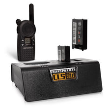 Transformer Charging Station for Motorola CLS Series with 2 Batteries. Power Supply Included