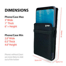 V95 Universal Nylon Pocket Cellphone Holster for iPhone, Android, Pixel etc.