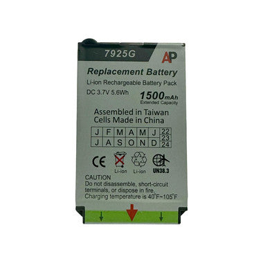 Cisco 7925G & 7926G Phone. Extended Capacity Replacement Battery. 1500 mAh